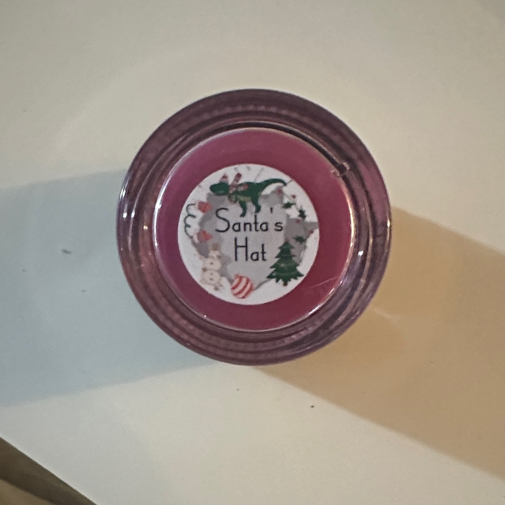 Santa's Hat dip powder peppi gel
